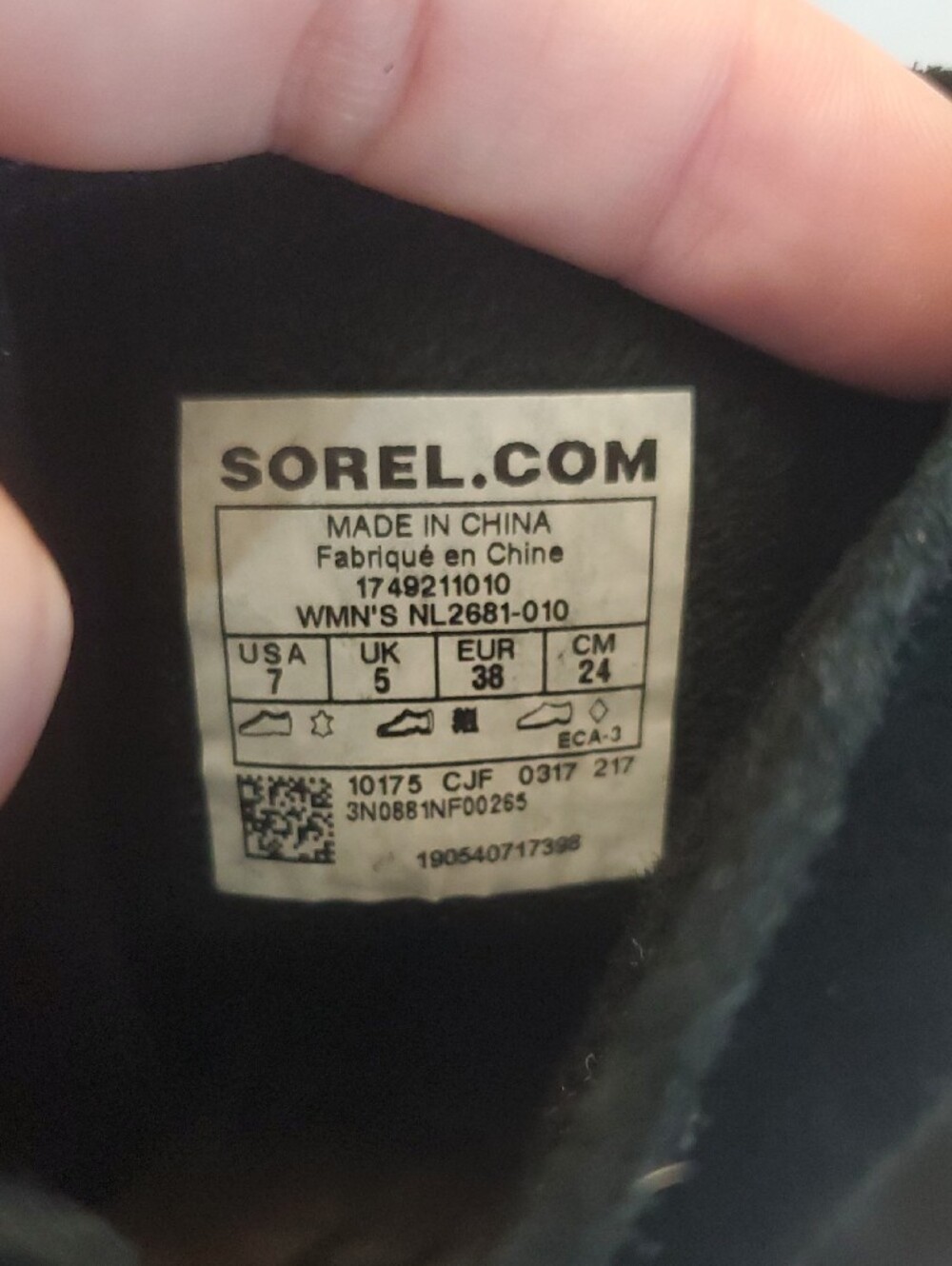 SOREL Farah Mid Calf Boots Black Suede Women's 7 - Picture 9 of 10